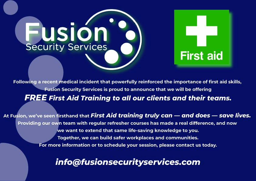 FREE FIRST AID TRAINING